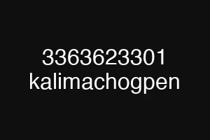 3363623301 kalimachogpen